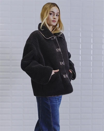 Withblack - WBLIris Bonded Jakke - Cookie Brown